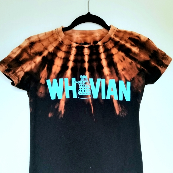 Doctor Who Wovian Dalek Tie Dye Womens Shirt - Picture 3 of 4